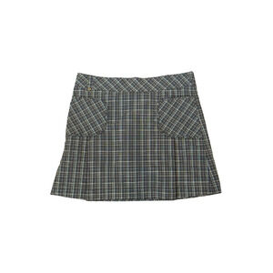 Lole Skort Athletic Skirt Navy Plaid Women’s Size 10 Pleated Quick Dry